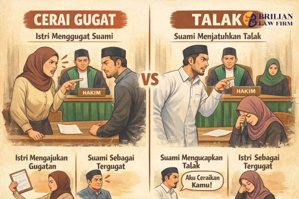 Perbedaan Cerai Gugat dan Cerai Talak